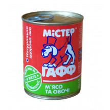Мясные деликатесы Мистер ГаФФ с мясом и овощами в аппетитном желе, для собак, 370 грамм 