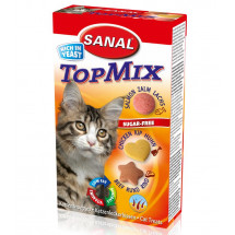 Лакомство для кошек Sanal Cat Vitamins TopMix «лосось, курица, говядина» 