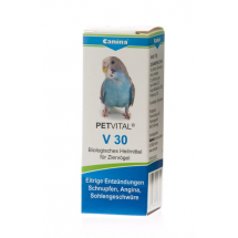 Витамины – драже Canina Petvital V 30 для птиц при воспалении, простуде, травмах 10 грамм