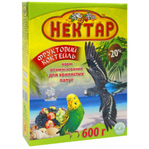 Корм для волнистых попугаев НЕКТАР фруктовый коктейль, 600г