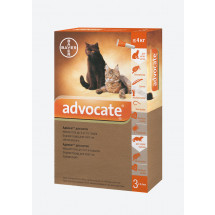 Капли инсектицидные для кошек Bayer Advocate Адвокат до 4 кг, 1х0,4мл