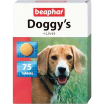 Витамины Beaphar Doggy с ливером, 75 шт., для собак
