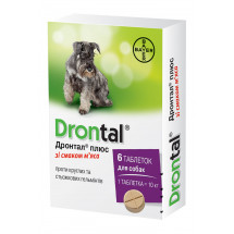 Антигельминтный препарат Bayer Drontal Дронтал Плюс для собак