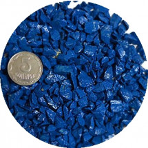 Грунт для аквариума Zeta синий средний 1кг. (5-10мм)