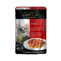 Влажный корм Edel Cat pouch печень и кролик в соусе,  для кошек 100 г