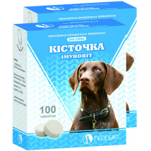 Косточка «Иммуновит» – витаминная добавка для собак, 100 таблеток 
