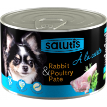 Мясной паштет Salutis Rabbit & Game для собак, с кроликом 190г