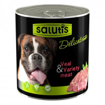 Мясной деликатес для собак Salutis Real Veal & Paunch, с телятиной 360 г