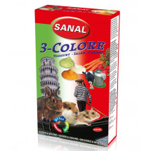 Sanal 3-Colore Drops дропсы для грызунов «йогурт, морковь, салат» 45 грамм