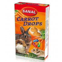 Sanal Carrot Drops дропсы для грызунов «морковь» 45 грамм
