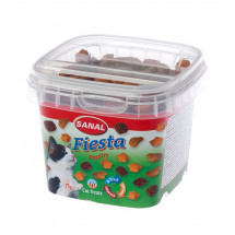 Sanal Cat Fiesta Mix Bites «курица, индейка, утка» лакомство для котов 75 грамм       