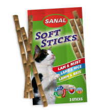 Sanal Cat Soft Sticks «ягненок, рис» лакомство для кошек 3 палочки       
