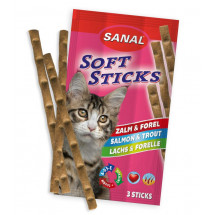 Sanal Cat Soft Sticks «лосось, форель» лакомство для кошек 3 палочки       