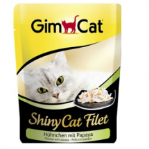 Консервы Gimpet Shiny Cat Filet для кошек, c курицей и манго, 70г