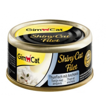 Консервы Gimpet Shiny Cat Filet для кота, c тунцом и анчоусом, 70г