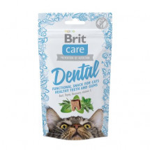 Функциональные лакомства Brit Care Dental уход за зубами с индейкой для котов, 50 г