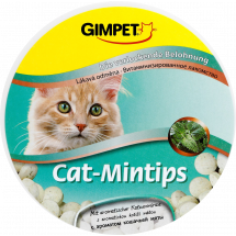 Витамины Gimpet Cat-Mintips лакомство для кошек, с мятой, 90 таб., G-408941 