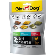 Деликатесы GimDog Nutri Pockets Mix хрустящие подушечки, 150г 