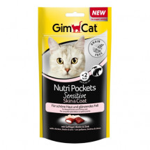 Лакомство Gimcat Nutri Pockets Sensitive для кожи и шерсти, 50г