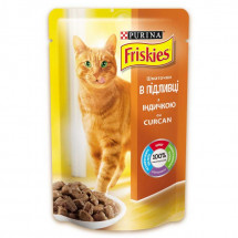 Консервы для котов Friskies с индейкой и морковкой,  упаковка 20х100 г
