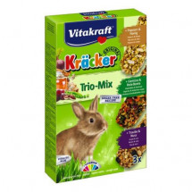 Лакомство для кроликов Vitakraft с овощами и попкорном, крекер, 3 шт