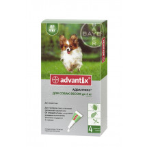 Капли Bayer Advantix инсектицидные для собак до 4 кг, пипетка 0,4мл