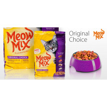 Корм Meow Mix Original, для кошек, 175гр, 1шт