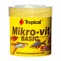 Сухой корм Tropical Mikrovit Вasic для малька икромечущих, 50ml /32g