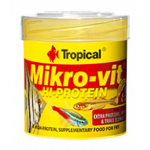 Сухой корм Tropical Mikrovit HI-Protein для малька,50ml /32g