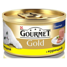 Влажный корм Gourmet Gold с курицей для кошек, 85г