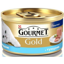 Влажный корм Gourmet Gold с тунцом для кошек, 85г 
