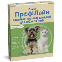 Ошейник для кошек и собак ProVET ПрофиЛайн зелёный 35 см