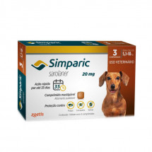 Симпарика таблетки от блох и клещей для собак 5-10 кг, 20мг (1 таблетка)