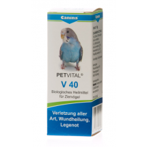Витамины – драже Canina Petvital V 40 для птиц при ушибах, стрессах, травмах 10 грамм