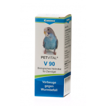 Витамины – драже Canina Petvital V 90 для птиц профилактика и лечение гельминтозов 10 грамм