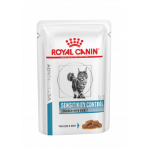 Консервы Royal Canin Sensitivity Control, при пищевой аллергии,  упаковка 12шт х100г