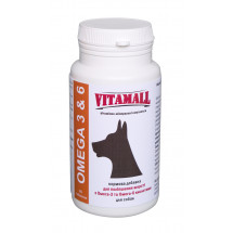 Витаминно-минеральный комплекс VitamAll Omega 3 & 6 для улучшения шерсти собак, 65 таблеток