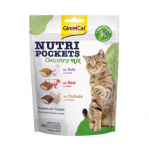 Витаминные подушечки GimCat Nutri Pockets Кантри микс для кошек, 150г