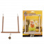 Игрушка для птиц деревянные качели с колокольчиком Karlie-Flamingo wooden swing,S, 13*12 см  фото