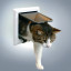 Врезная дверь для котов Trixie Luxe, двухсторонняя, 14,7х15,8 см 38641 белая фото