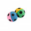 Мяч зефирный футбольный, двухцветный, 4,5 см, 1шт фото