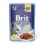 Консервы филе лосося в желе Brit Premium Cat pouch для кошек, 85 г фото