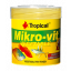 Сухой корм Tropical Mikrovit Vegetable для малька живородящих  фото