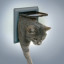 Дверь для кошек Trixie De Luxe 21 х 21 см, серого цвета  фото