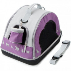 Переноска-сумка Comfy Bella Trio серо-фиолетовая 44x30x30 см