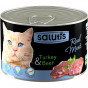 Консервы мясные для кошек Salutis Turkey&Beef, 190г фото 2